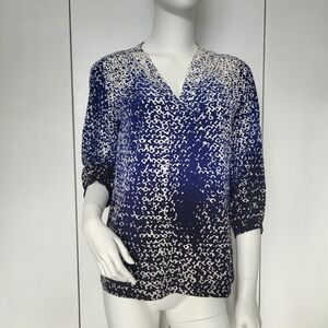 Diane Von Fustenberg Silk Feminine Airy Boho Effortless Summer Blouse